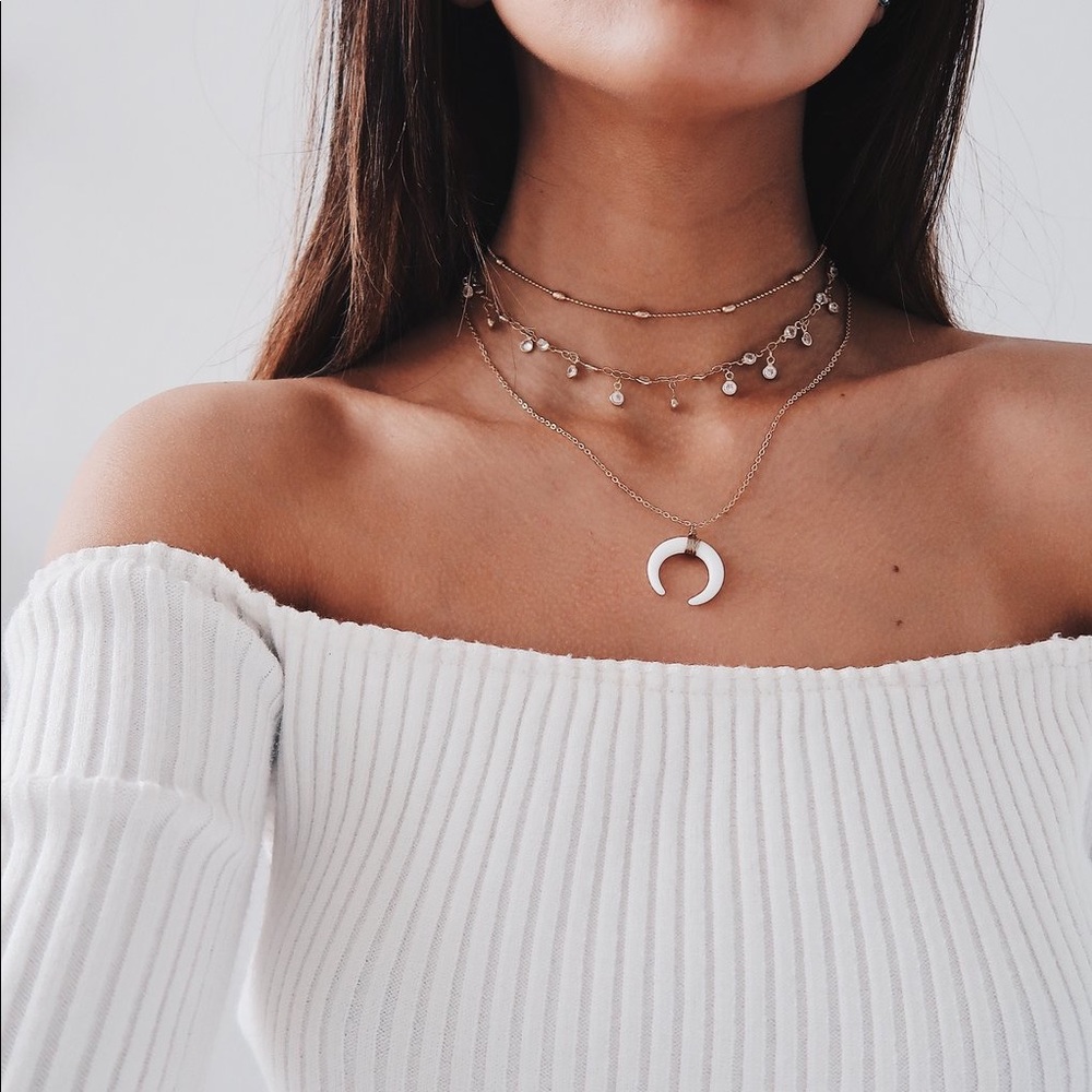 'Anna' Silver Bead Choker Necklace - Picture 4 of 4